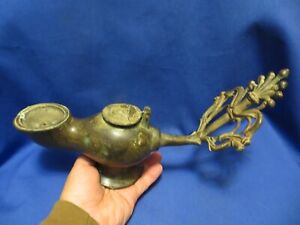 Ancient Bronze Oil Lamp Aladdin S Ancient Rome C 100 Bc Interesting History