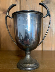 1971 Vintage Silver Plate Trophy Trophies Loving Cup Trophy