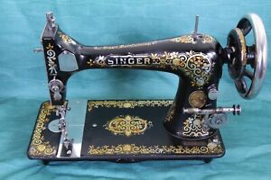 Singer Model 27 Treadle Gingerbread Sewing Machine Head Serviced Made 1905