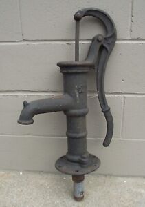 Antique Goulds Cast Iron Large Well Water Hand Pump Off Grid Homestead