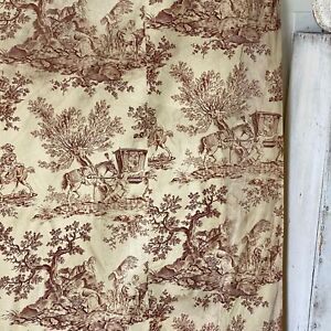 Antique French Daybed Cover Bed Ruffle Toile Quot L 39 Escarpolette Quot The
