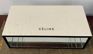 Celine Display In White Chipboard Interior Glass Mirror