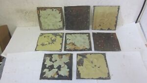 8 Antique Victorian Tin Ceiling Tiles 6 X 6 Assorted Styles And Colors