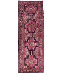 Semi Antique Rare Tribal Geometric 3 7x10 2 Oriental Runner Rug Hallway Carpet