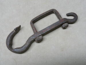 Vintage Rustic Hand Forged Hook Horse Drawn Wagon Carriage Sleigh Sled Part Dh 