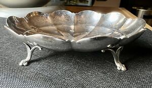 Watson Co Sterling Silver Footed Bowl Scalloped Rim 165 Grams Of Silver 