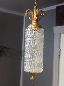 Antique Vintage Hollywood Regency Swag Lamp Light Fixture