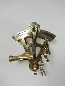 Maritime Navigation Instrument 5 Brass Sextant Nautical Vintage Collectible Gift