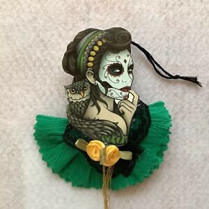 Halloween Owl Sugar Skulls Ornaments Paper Doll Gift Tag Ornament Item Hd