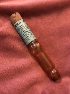Antique Catarrhozone Glass Bottle Breathing Inhaler Cough Remedy Drug Polson D