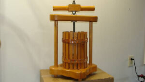 Wine Press Ornamental Hand Made Vintage Non Operational