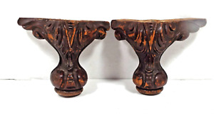  2 Antique Wooden Hand Carved Furniture Legs From The 1800 S