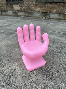 Bright Pink Right Hand Shaped Chair 32 Tall Adult 70s Retro Icarly New