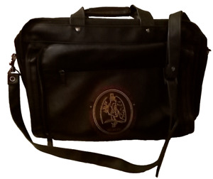 Leather Medical Briefcase Bag St Jude Multiple Compartments Shoulder Hand Strap