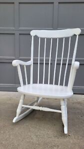 Classic Solid Wood Refinished Rocking Chair Local Pick Up Local Delivery Only 