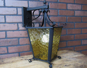 Large Vintage Porch Light Wall Sconce Spanish Revival Gothic 16 5 Tall
