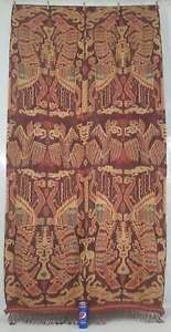 Lovely Indonesian Antique Sumba Ikat Hand Woven Wall Hanging Shawl 215x117cms