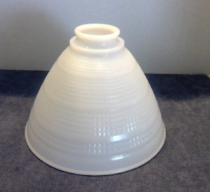 Vintage Milk Glass Torchiere Lamp Shade Diffuser 2 1 4 Fitter Unique Waffle