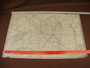 Vintage 1941 Minnesota Minneapolis St Paul City Street Map