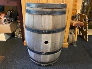Antique Vintage Rustic Wooden 28 Whiskey Wine Keg Barrel
