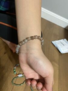 Natural Grade A Jadeite Jade Fine Beads Bracelet
