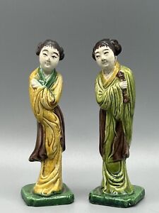 Late Qing To The Early Republic Period Chinese Woman Figurines