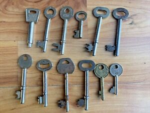 Collection Set Lot Of 12 Old Vintage Keys Door Home Gate Lock B