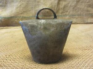 Vintage Triangle Round Metal Cow Sheep Bell Rare Antique Farm 10267
