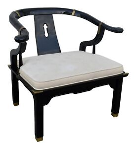 Vintage Century Ming Style Chair W Brass Fittings