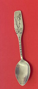 St Thomas Sail Fish Bmco Sterling Silver 15 3g 4 Small Heavy Souvenir Spoon