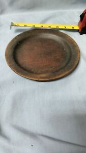 18th 19th Century Walnut Turned Treenware Dinner Plate