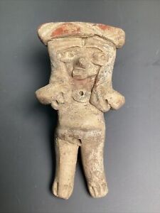 Ancient Pre Columbia Chupicuaro Figure Tall 3 5 8 Inch 1