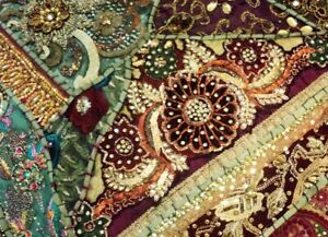 35 Huge Gorgeous Sari Sequin Sitara Beaded Wall Decor Tapestry Throw Hanging