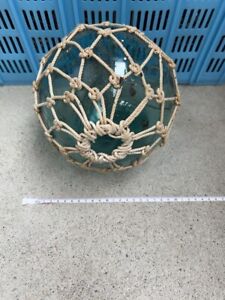 Glass Fishing Float Buoy Ball Vintage Japanese Diameter 20cm 7 8in Net 3