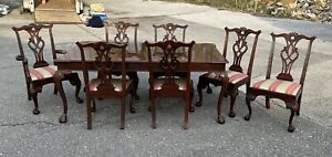 Henredon Rittenhouse Square Chippendale Dining Room Table 7 Chairs Mahogany