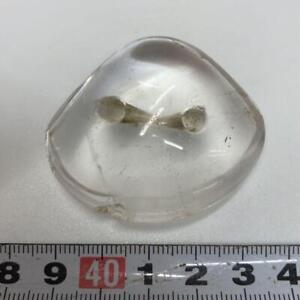 Netsuke Crystal Shell Shape 1 8 Inch Japanese Antique Inro Ojime