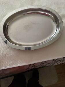 Life Time Silver Serving Baking Oval Platter
