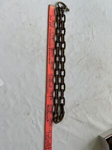 Vintage Rusty Rustic 40 Antique Heavy Iron Chain Old Farm Barn Find