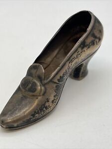 Gorham Victorian Sterling Silver Mini Witch S Shoe Antique Pin Cushion Marked