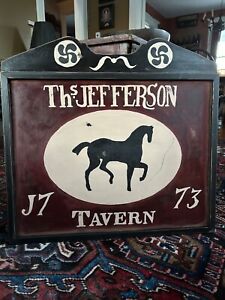 Primitive Colonial Early American Tavern Sign