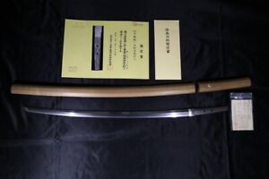 Japanese Katana Antique Real Sword Mumei Shirasaya Samurai Tachi 27 08 In