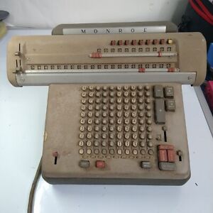 Antique Monroe Adding Calculating Machine Calculator Electric 4n 4 212 Vintage
