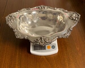 Sterling Silver Redlich Antique Bowl Oval 12 X 9 5 385 Grams