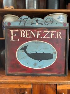 Primitive Colonial Early American Wooden Tavern Sign Made To Order