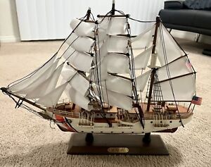 Uscg Coast Guard Barque Eagle Wood Vintage Model Ship 19 