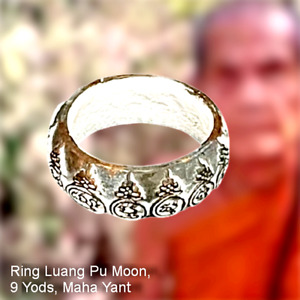 Lp Mun Magic Ring Thai Amulet 9yods Talisman Lucky Protection From All Dangers