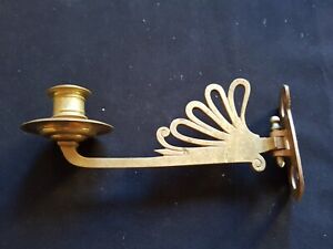 One Reclaimed Antique Bronze Art Nouveau Piano Candle Wall Sconce Er445 