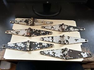6 Stanley Vintage Shabby Painted Cottage 2 1 2 X 12 Strap Barn Door Gate Hinges