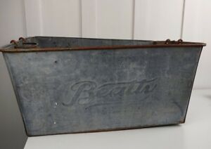 Beatty Galvanized Wash Tub Made In Canada Great Patina Rare Antique