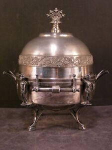 19 C Victorian Silver Figural Soldier Butter Dish Aesthetic Dome Cheese Serving
